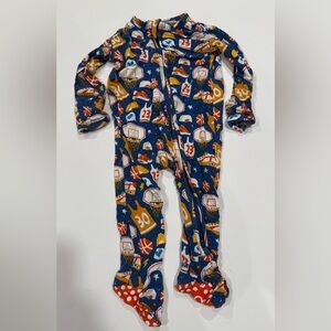 Little Bum Bums Basketball Sleeper Onesie- Bamboo- 3-6months